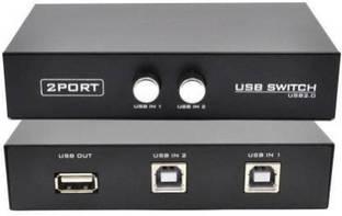 Teratech Switch Sharing Switcher Selector Adapter Hub for PC Scanner Printer USB 2.0 Printer Sharing USB Switch Box USB 2.0/ Hub For Printer Scanner Keyboard And Other USB Supported Devices, Usb switch connect 2 pc to 1 printer USB Hub