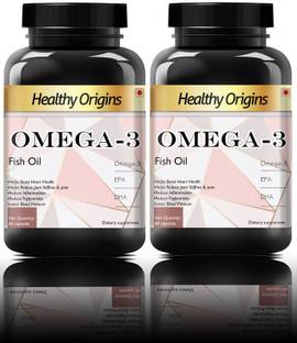 Healthy Origins Fish Oil (Triple Strength) Omega 3 with EPA 360 mg DHA 240 mg Ultra (120N PG)