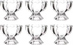 चरणरज ce Cream Bowl Set, 120 ml, Dessert Bowl, Perfect for Fruit Salad or Pudding (Pack of 6) Glass Storage Bowl ग्लास डेसेर्ट बाउल