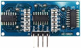 ERHIndia HC-SR04 Ultrasonic Sensor Distance Module, for All Type of Devlopment Board and robot Electronic Components Electronic Hobby Kit