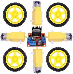 Super Debug L298N Motor Driver Module Controller Board Dual H-Bridge With Robot Stepper DC TT Motor And Smart Car Tire Electronic Components Electronic Hobby Kit