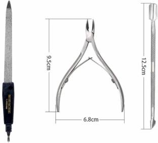 she cosmetics Stainless Steel Cuticle Cutter With Cuticle Pusher 1 pic filler