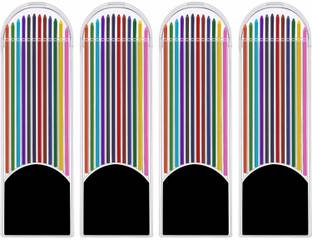 FRKB 48 Pieces Colored Lead Refills, 2.0 mm, 90 mm Tall, Pre-Sharpened, 12 Colors Pencil