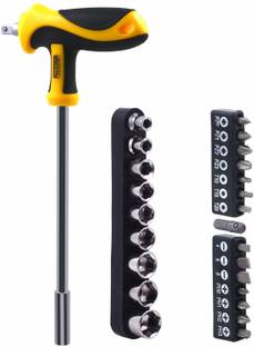SHUANG YOU Multi Bits Hex Socket Wrench Screwdriver Set - Multicolour, 25 Pieces Screwdriver Bit Set