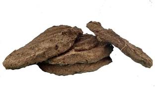 yarendra export Original Cow Dung Cake Organic Gobar Ka Upla / Kande / Chhane (Round, 16 cm) (Set of 12)