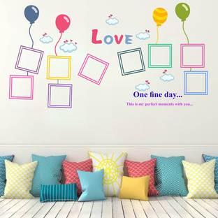Wallzone 150 cm Love Photo Frames Removable Sticker