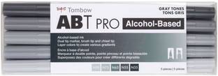 Tombow ABT PRO Alcohol-Based Art Markers Gray Tones 5-Pack Airbrush