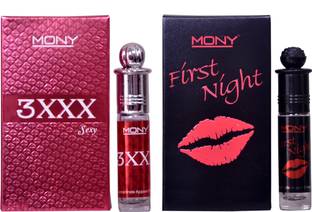 Mony 3XXX Sexy And First Night Attar Combo (2 Pcs of 6 Ml) Floral Attar