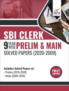 Sbi Clerk 9 Year-Wise Prelim & Main Solved Papers (2020 - 09)