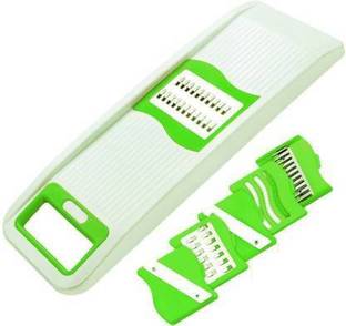 NEPCHUNE 6 in 1 multipurpose slicer & grater vegetable & fruit slicer, potato chips cutter(green color) Vegetable & Fruit Slicer (1) Vegetable Slicer