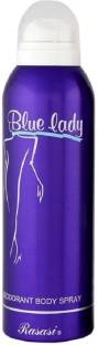 RASASI Blue Lady (200 ML) Deodorant Spray  -  For Women