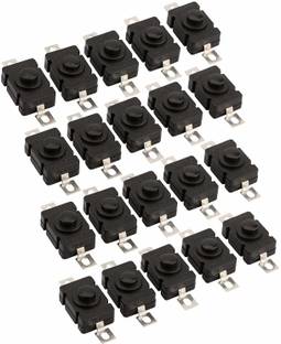 Cam cart Tactile Tact 2-Pin on-off Push Button Self Locking Switch DIY Electronics Accessories - Pack of 20 Educational Electronic Hobby Kit