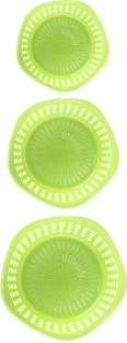 Sukhson India Set of 3 Multipurpose Plastic Baskets for Fruits Vegetables Chocolate Storage and Kitchen Fridge Dining Table Plastic Fruit & Vegetable Basket