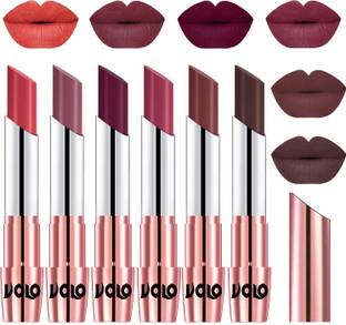 Volo High Pigment Long Stay Cr�me Matte Lipstick Set of 6 Pcs Code-38