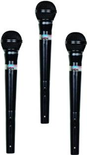 WON Interview Reporter Microphone for Smartphone 3.5mm Plug Condenser Mobile Mic Model Pack of 3 Microphone