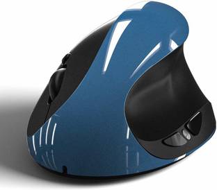 microware Wireless Mouse, Rechargeable 2.4G USB Vertical Ergonomic Mouse with 6 Buttons 3 Adjustable DPI 800/1200/1600 Levels for Computer, Laptop, PC, MacBook (Blue) Wireless Optical  Gaming Mouse  with Bluetooth
