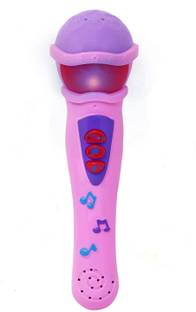 Enorme Musical Microphone Singing Mike Toy with 3D Lights and Self Voice Mic Sound Toy for Kids ( Battery Included )