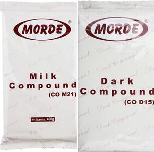 Morde Combo Of dark & Milk Compound --Bar for Chocolate (400 G Each) Bars