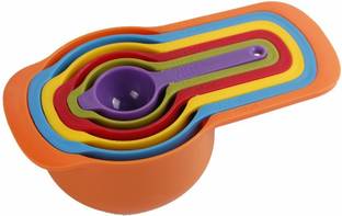 Rena Germany Revere Design Food Measuring Plastic Spoons for Cooking, Baking and Measuring Liquid | Set of 6 Pieces of Spoons Polypropylene Measuring Spoon Set