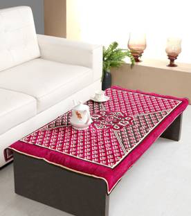 Nendle Velvet 4 Seater Floral Table Cover