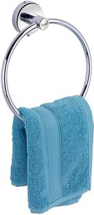 Prestige Premium Quality Stainless Steel round Towel Ring Holder set of 1 Silver Towel Holder (Stainless Steel) Silver Towel Holder