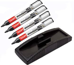 Eduway Non Magnetic Non magnetic Premium Non Magnetic Plastic White Board Duster With 4 Marker Dusters