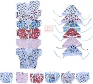 Miss & Chief by Flipkart Infant Clothing Combo Set(0-3 Months)(Pack Of 18)