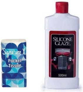 Signature X Pocket Tissue & SILICONE GLAZE 500ml