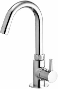 Senkiddpro by Senkiddpro Swan Neck Taps for Sink/wash basin 360Degree Moving,Chrome Finish Pillar Tap Faucet Set