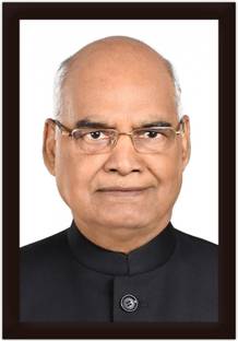 Braj Art Gallery Ram Nath Kovind Photo Frame Digital Reprint 19.5 inch x 13.5 inch Painting