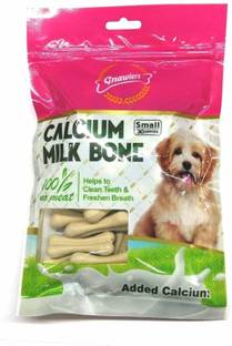 Gnawlers CALCIUM MILK BONE, CHEW BONE, SMALL (30 IN 1) Milk Dog Chew