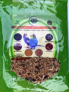 Nitishree Premium Birds Food for All Budgies and Parakeet | Daily Birds Food Seed Mix-2000 gm Nuts 2 kg (2x1 kg) Dry New Born, Young, Senior, Adult Bird Food