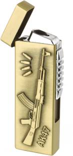 ASRAW Refillable Premium Metallic Ak-47 Gun Engraved Windproof Jet Flame Lighter Pocket Lighter