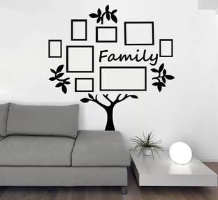 LANSTICK 99.06 cm FAMILY TREE STICKER Self Adhesive Sticker