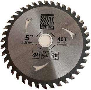 Zebra Premium Tools Z-WO2 Wood Cutting Blade 5'' X 40T TCT Circular Blade ( 125 X 20MM,40 TEETH) 5 Inch Wood Cutting Blade Wood Cutter
