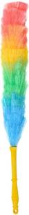 Vararo Fiber Dry Cleaning Duster for Home Cleaning car Accessories Home Cleaning Sweeper Broom Long Multipurpose Multicolour Plastic & Microfiber PP Static Duster Standard Size Dry Duster