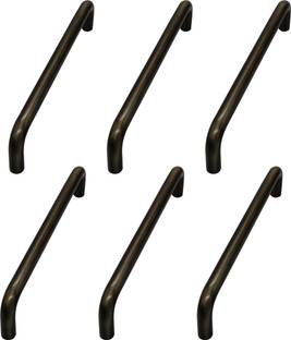 ATLANTIC Stainless Steel Round D Dwawer Cabinet Handles 4 Inch(Total Length 103 mm, Hole to Hole -91 mm, Antique Finish) -6 Pieces Stainless Steel Cabinet/Drawer Handle