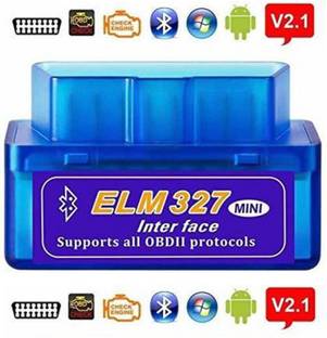 SellRider Mini ELM327 Bluetooth Car Code Reader Car Diagnostic Tool For OBDII Protocol For Android/Windows With software CD Inside the box OBD Reader