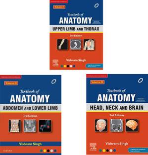 Textbook Of Anatomy: Upper Limb And Thorax, Vol 1 + Abdomen And Lower Limb, Vol 2 + Head, Neck And Brain, Vol 3