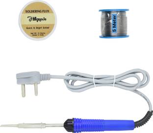 Hillgrove Electronic Repairing 3in1 Mobile Soldering Iron Equipment Tool Machine Combo Kit Set with Flux Paste and Wire 25 W Simple