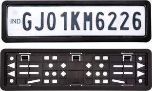 गाड़ीपार्ट्स Car Number Plate Frame For HSRP Number Protection Plate frame Car Number Plate कार नंबर प्लेट