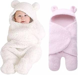 BRANDONN Abstract Single Hooded Baby Blanket for  Mild Winter