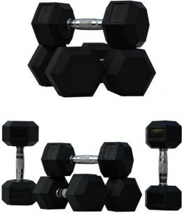 SRIDAYA Hex Dumbbells Starter Pack (Pairs of 1Kg, 2Kg, 3Kg Dumbbell) Fixed Weight Dumbbell