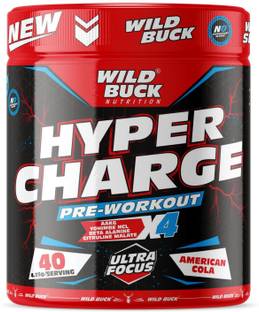WILD BUCK Hyper Charge Pre-Workout For Explosive Muscle Pump ,Strength Both For Men & Women Sports Drink