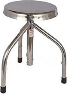 pmps Revolving Stool SS Framework & SS Top (Stools for hospital/Clinic/Doctor) Hospital Food Stool