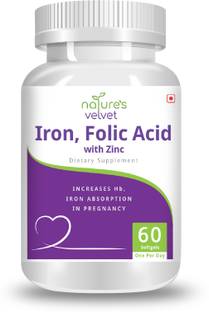 Natures Velvet Lifecare Iron & Folic Acid with zinc