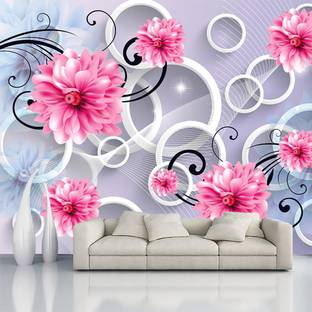 COLOR SOLUTION Vinyl Floral & Botanical Multicolor Wallpaper