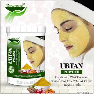 Rawmest Pure Ayurvadic Ubtan Face Pack Powder (Face & Body Scrub For Removing Skin Tan, Glowing, Shinier & Radiant Skin)