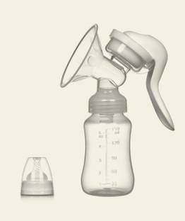Oren Empower Manual Massage Preminum Quality Breast Pump With Feeding Bottle With a Breast Pads - Experience same as baby sucking  - Manual