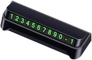 stupefying Car Styling Elegant Temporary Parking Card Luminous Phone Number Card Plate Sticker Auto Cards Park Plate Car Styling Car Air Vent Trim